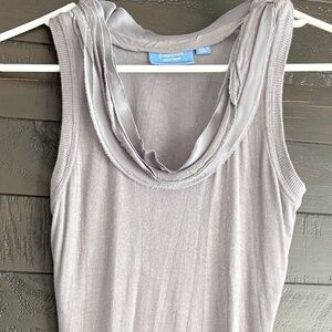 Simply Vera Wang Soft Ribbed Gray Knit Tank Top